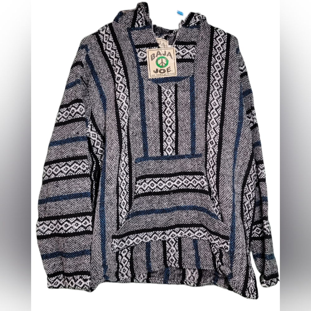 NWT Baja Joe Mexicali Poncho Hoodie